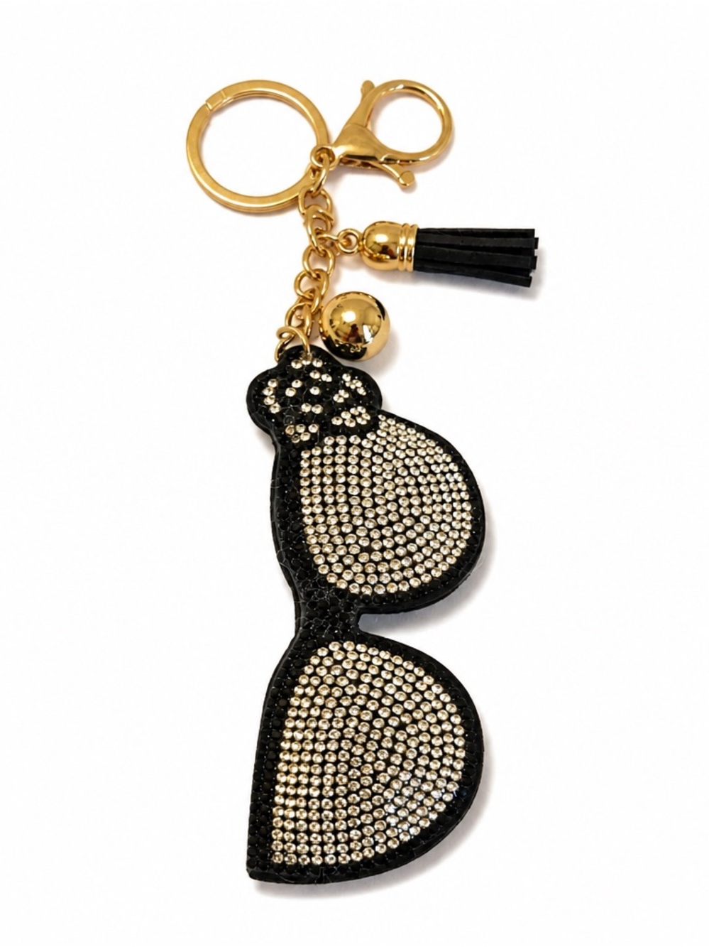 Rhinestone Sunglasses Keyring bag backpack charm